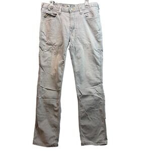 Ariat Rebar M4 Relaxed Straight Work Pant Mens 35x34 Grey Carpenter Utility Work